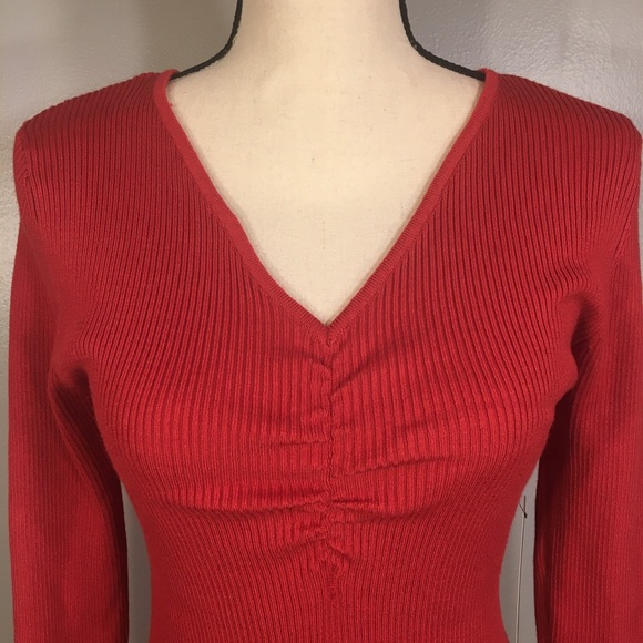NWT Lulus Ribbed Long Sleeve Bodycon Dress Size L - Picture 6 of 16